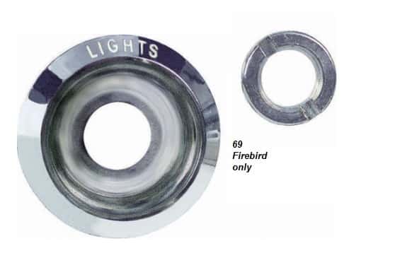 Headlamp Switch Bezel / Nut - 69 F